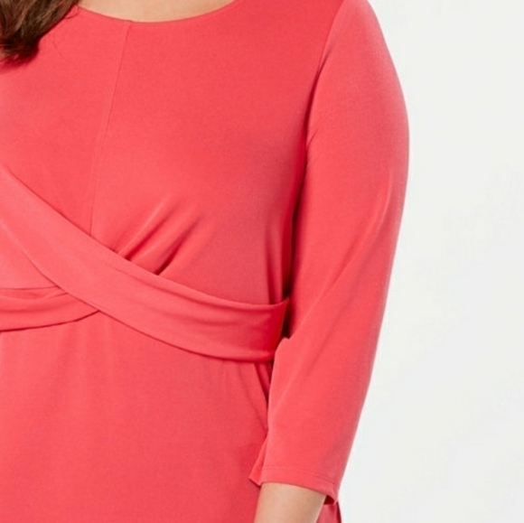 NEW ALFANI PLUS SIZE 0X HOT PINK TOP SUMMER BLOUSE ๐ - Picture 5 of 9